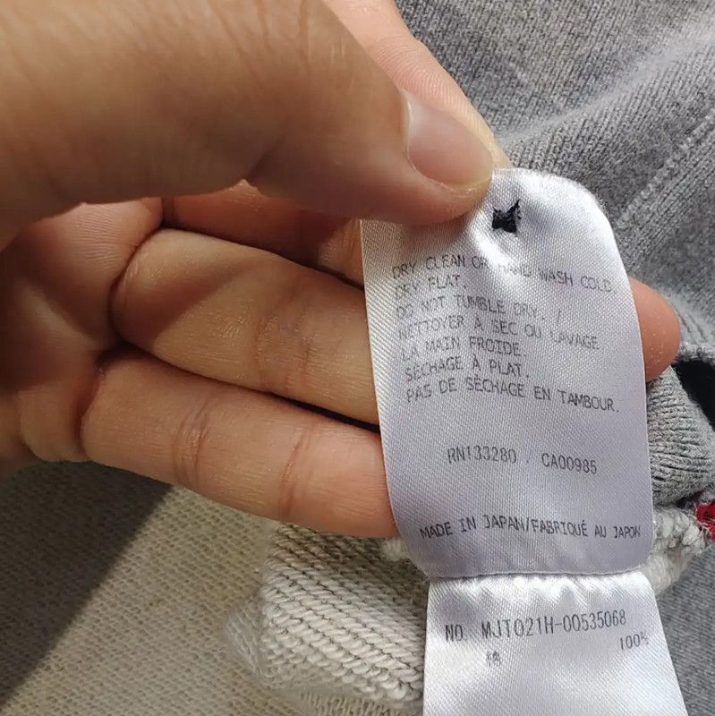 Thom Browne Thom Browne Gray Women's Cotton Sweatshirt 0089 Size XL / US 12-14 / IT 48-50 - 6 Thumbnail