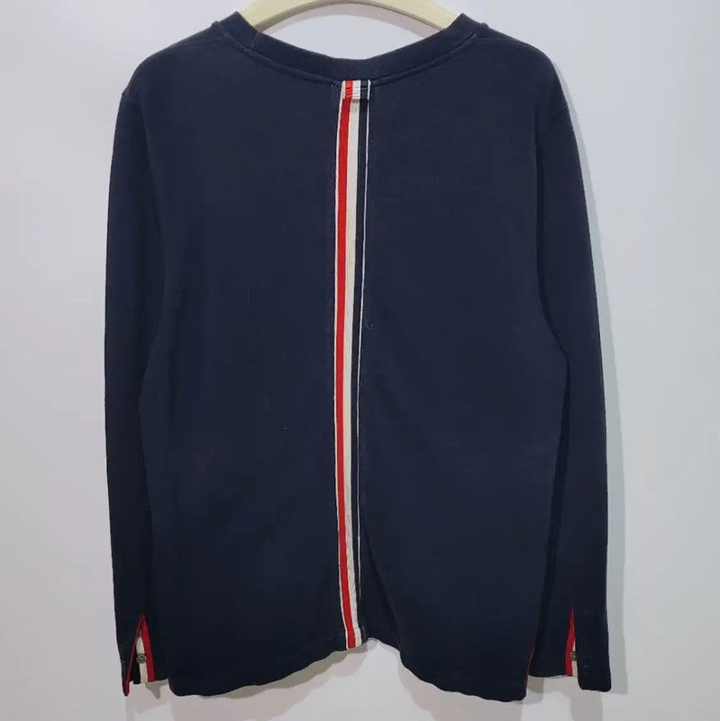 Thom Browne Thom Browne Women's Navy Cotton T-Shirt 0089 Size M / US 6-8 / IT 42-44 - 2 Thumbnail