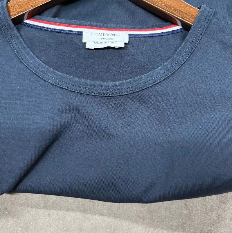 Thom Browne Thom Browne Navy Cotton Women's T-Shirt 0089 Size XS / US 0-2 / IT 36-38 - 3 Thumbnail