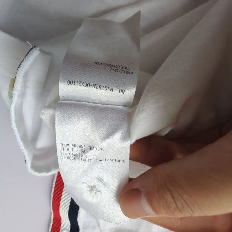 Thom Browne Thom Browne Women's White Cotton T-Shirt 0089 Size S / US 4 / IT 40 - 6 Thumbnail