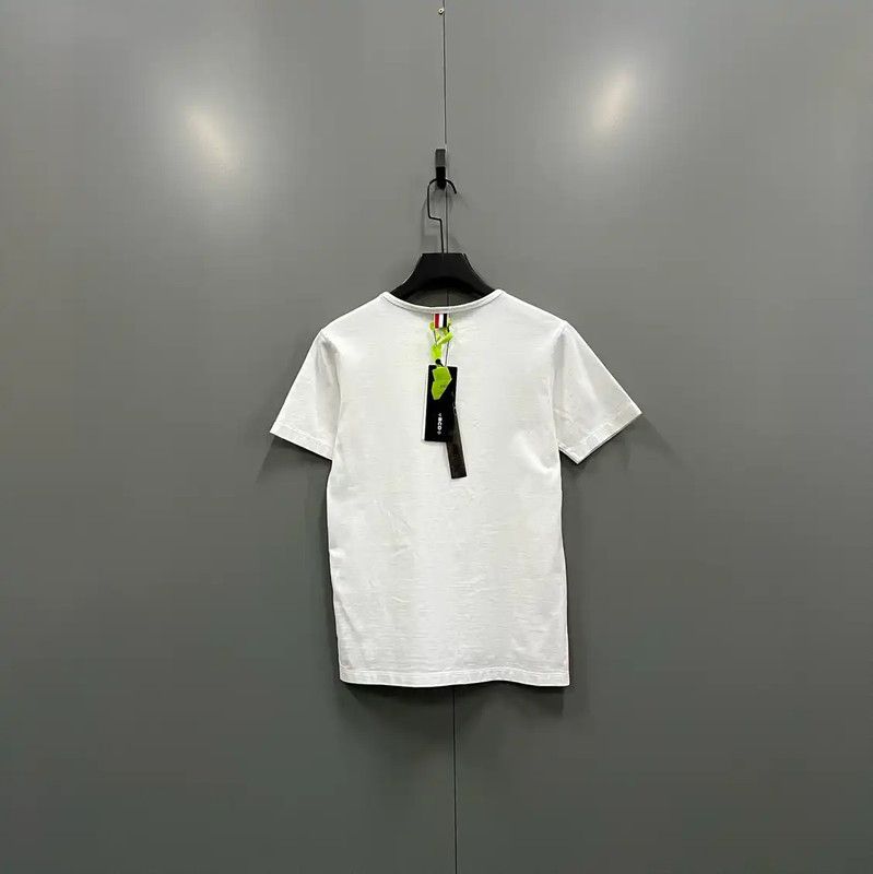 Thom Browne Thom Browne White Cotton Short Sleeve T-Shirt 0089 Size ONE SIZE - 4 Thumbnail