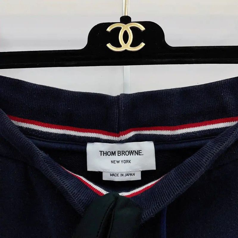 Thom Browne Thom Browne Blue Cotton Casual Pants 0089 Size 27" / US 4 / IT 40 - 4 Thumbnail