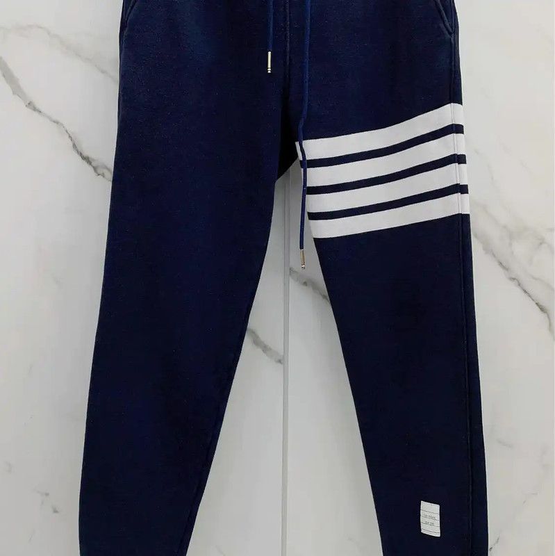 Thom Browne Thom Browne Blue Cotton Casual Pants 0089 Size 27" / US 4 / IT 40 - 6 Thumbnail
