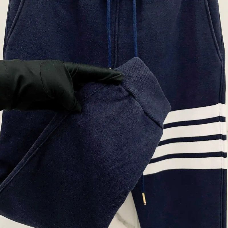 Thom Browne Thom Browne Blue Cotton Casual Pants 0089 Size 27" / US 4 / IT 40 - 8 Thumbnail