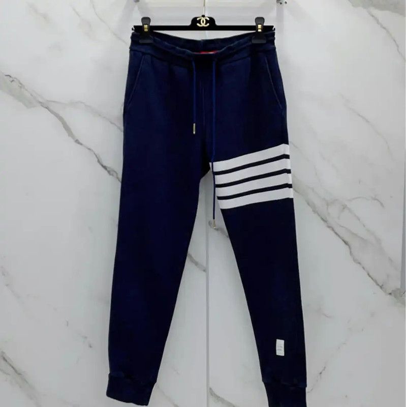 Thom Browne Thom Browne Blue Cotton Casual Pants 0089 Size 27" / US 4 / IT 40 - 2 Thumbnail