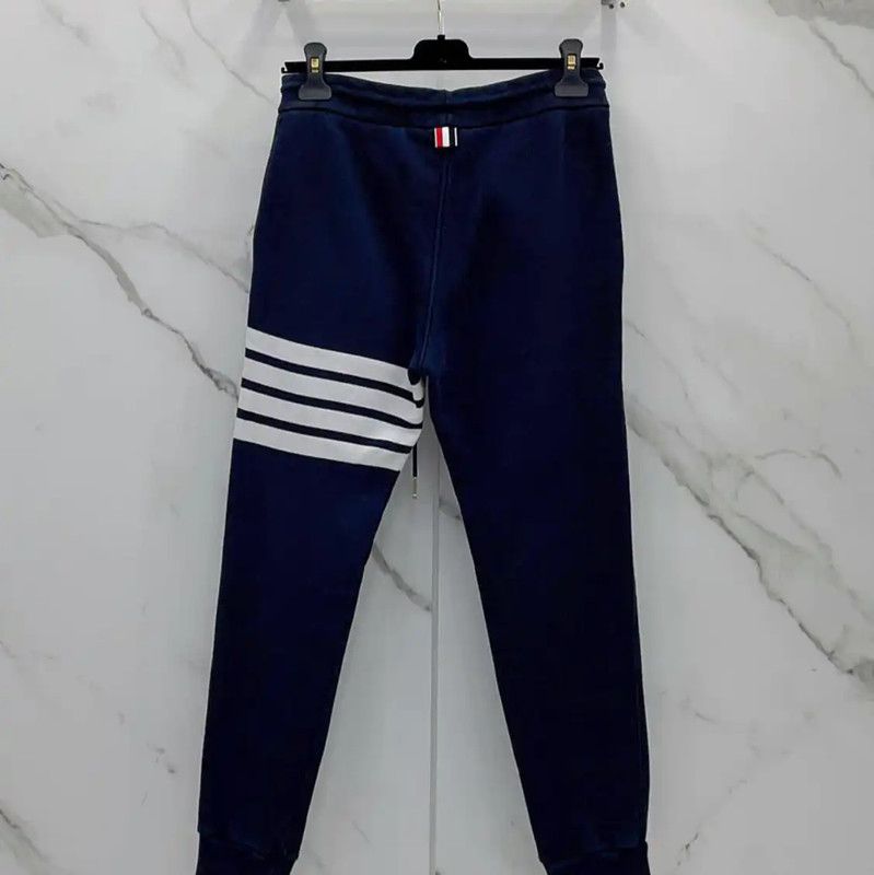 Thom Browne Thom Browne Blue Cotton Casual Pants 0089 Size 27" / US 4 / IT 40 - 3 Thumbnail