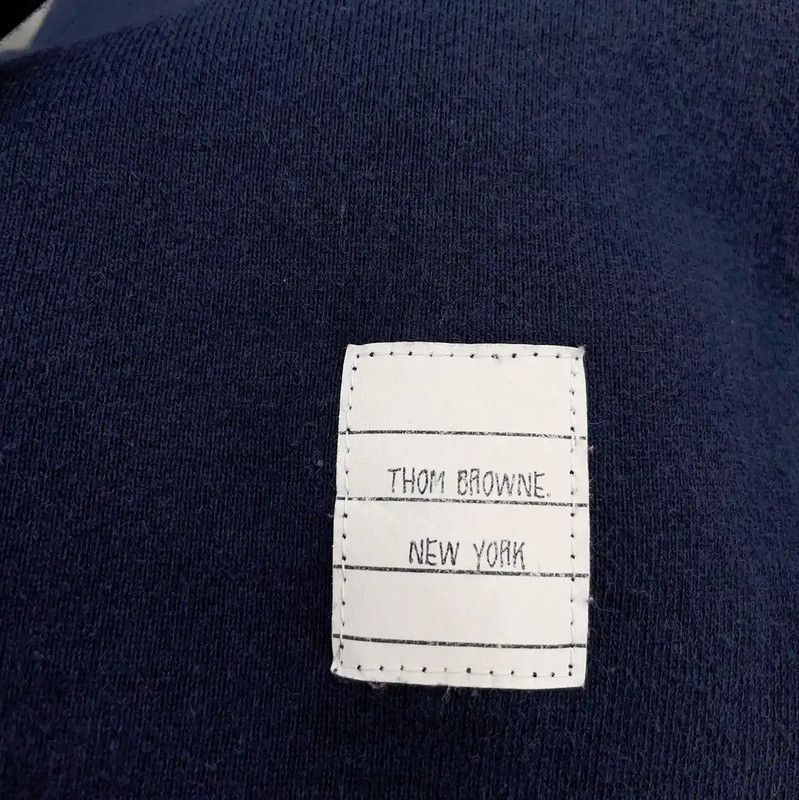 Thom Browne Thom Browne Blue Cotton Casual Pants 0089 Size 27" / US 4 / IT 40 - 7 Thumbnail