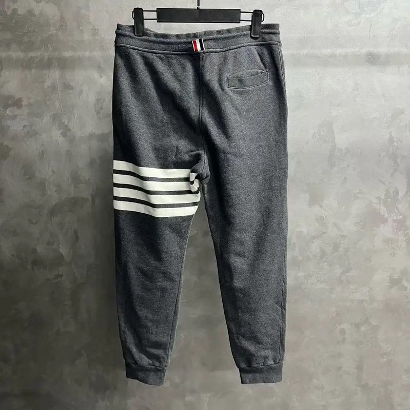 Thom Browne Thom Browne Dark Gray Cotton Jogger Pants 0089 Size 23" - 5 Thumbnail