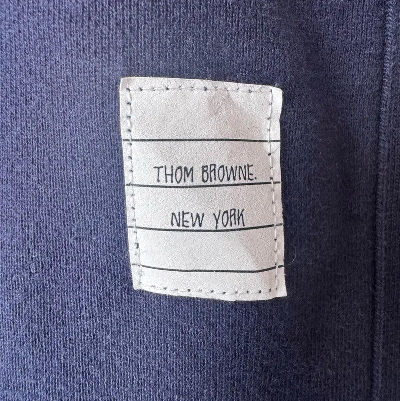 Thom Browne Thom Browne Women's Navy Embroidered Crop Sweatshirt 0089 Size XS / US 0-2 / IT 36-38 - 8 Thumbnail