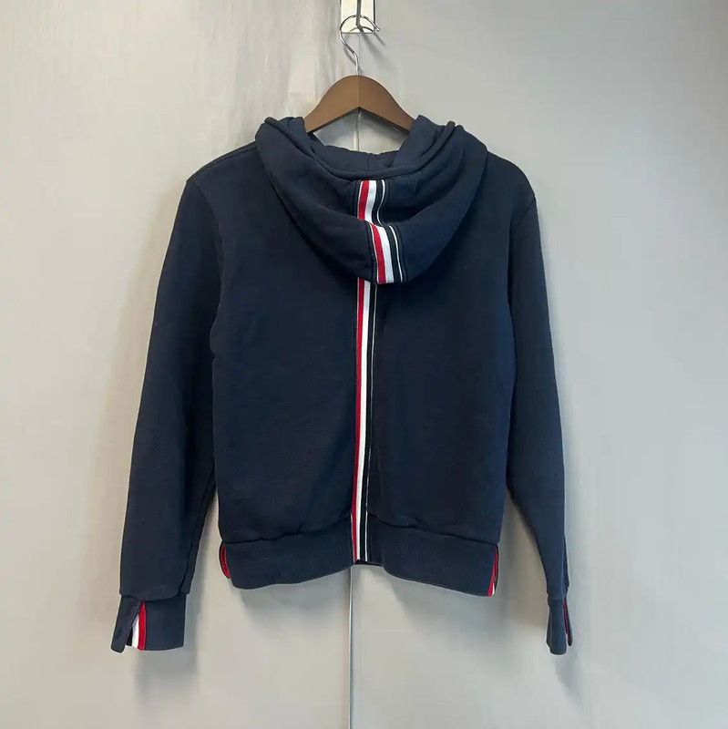 Thom Browne Thom Browne Navy Cotton Women's Hoodie 0089 Size S / US 4 / IT 40 - 2 Thumbnail