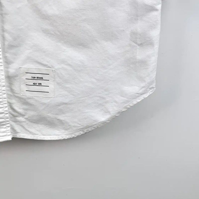 Thom Browne Thom Browne Classic White Cotton Dress 0089 Size M / US 6-8 / IT 42-44 - 4 Thumbnail