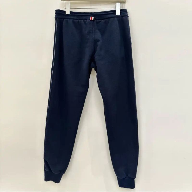 Thom Browne Thom Browne Navy Striped Cotton Lounge Pants 0089 Size 27" / US 4 / IT 40 - 3 Thumbnail