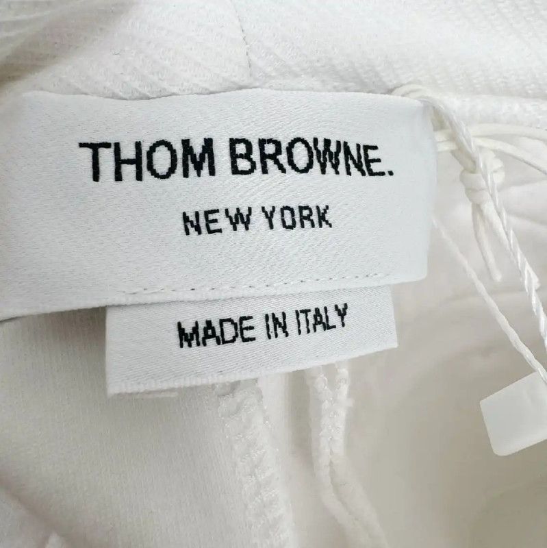 Thom Browne Thom Browne White Cotton Women's Shorts 0089 Size 23" - 6 Thumbnail