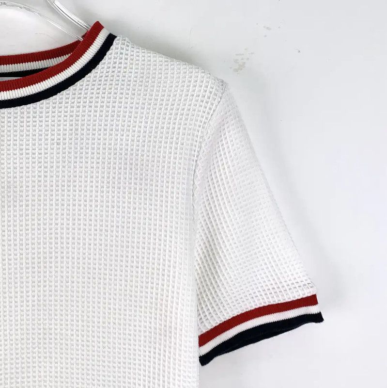 Thom Browne Thom Browne White Cotton Women's T-Shirt 0089 Size S / US 4 / IT 40 - 3 Thumbnail