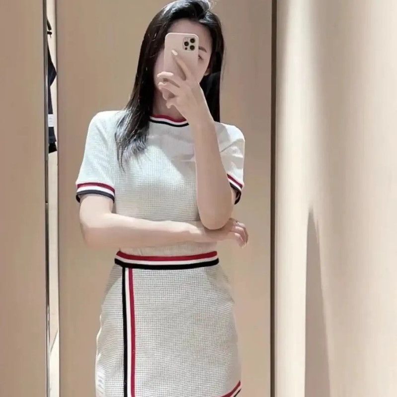 Thom Browne Thom Browne White Cotton Women's T-Shirt 0089 Size S / US 4 / IT 40 - 8 Thumbnail