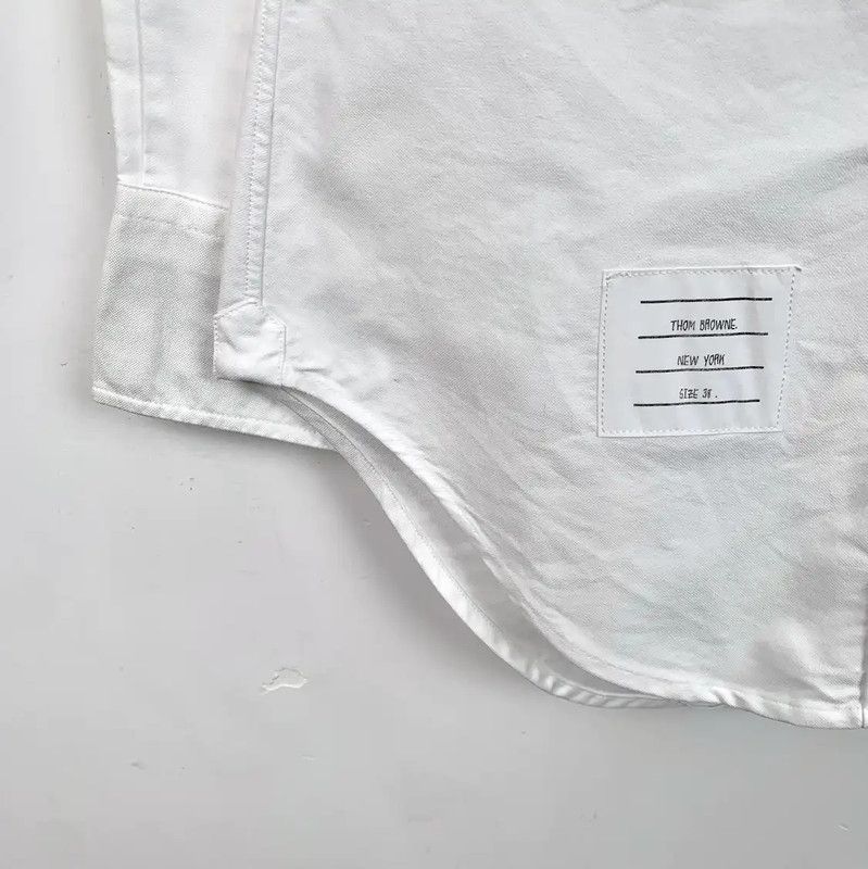 Thom Browne Thom Browne White Cotton Women's Shirt 0089 Size S / US 4 / IT 40 - 4 Thumbnail