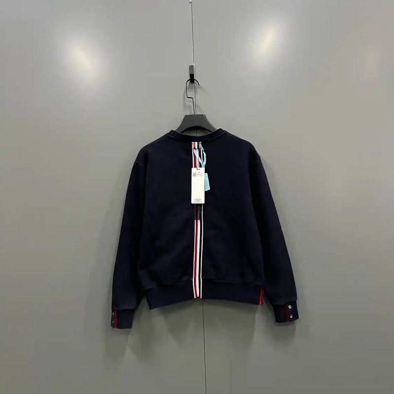 Thom Browne Thom Browne Women's Navy Long Sleeve Sweatshirt 0089 Size ONE SIZE - 2 Thumbnail