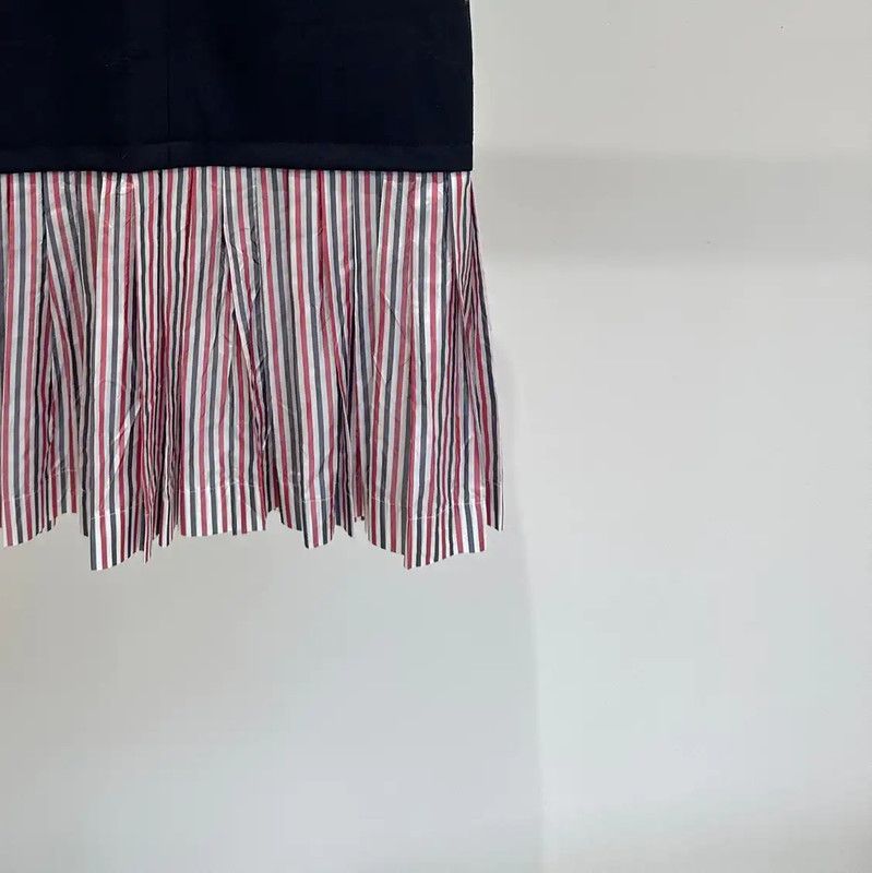 Thom Browne Thom Browne Black Striped Mid-Length Skirt 0089 Size 23" - 3 Thumbnail