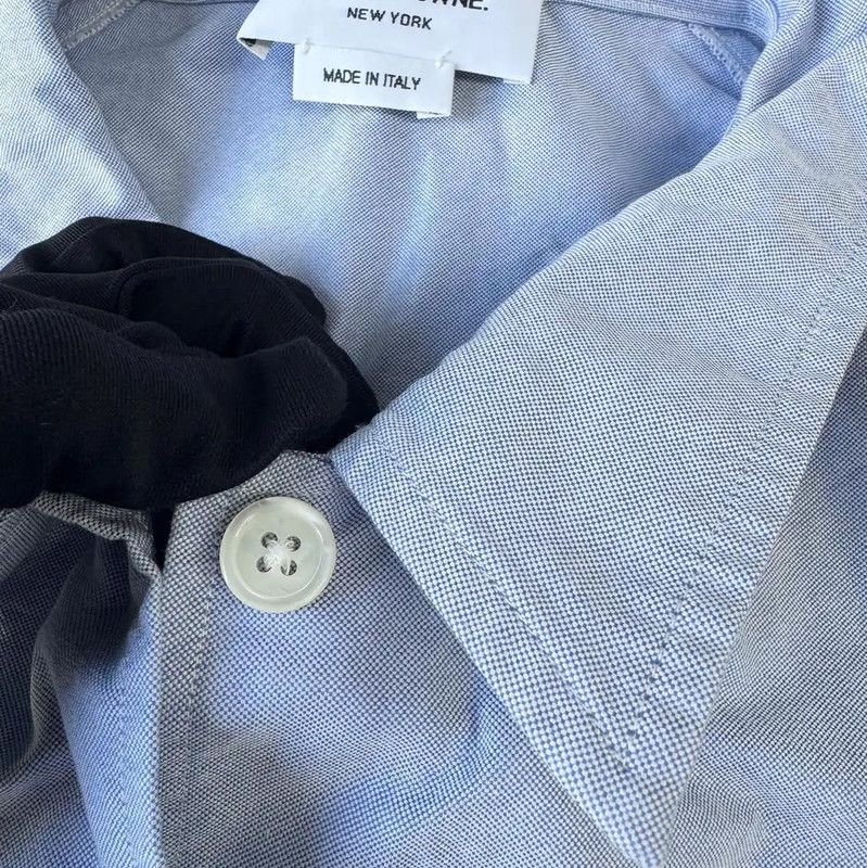 Thom Browne Thom Browne Stylish Blue Short Sleeve Blouse 0089 Size M / US 6-8 / IT 42-44 - 9 Thumbnail
