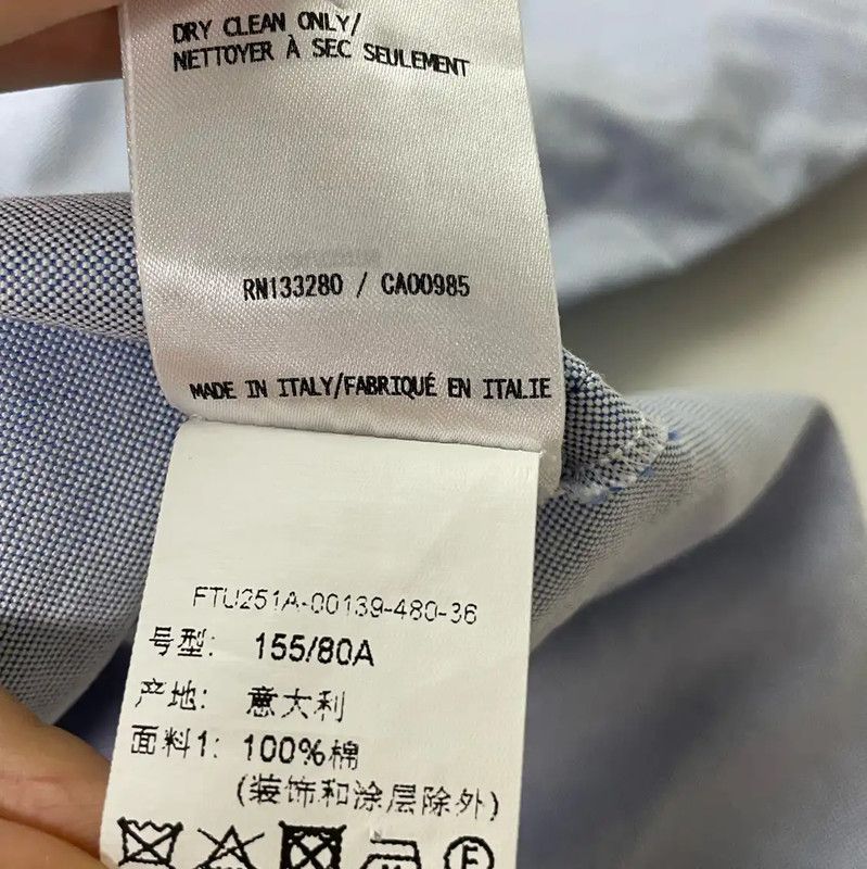 Thom Browne Thom Browne Stylish Blue Short Sleeve Blouse 0089 Size M / US 6-8 / IT 42-44 - 7 Thumbnail