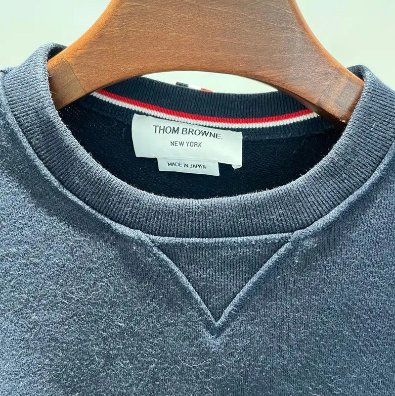 Thom Browne Thom Browne Women's Long Sleeve Dark Blue Hoodie 0089 Size S / US 4 / IT 40 - 4 Thumbnail