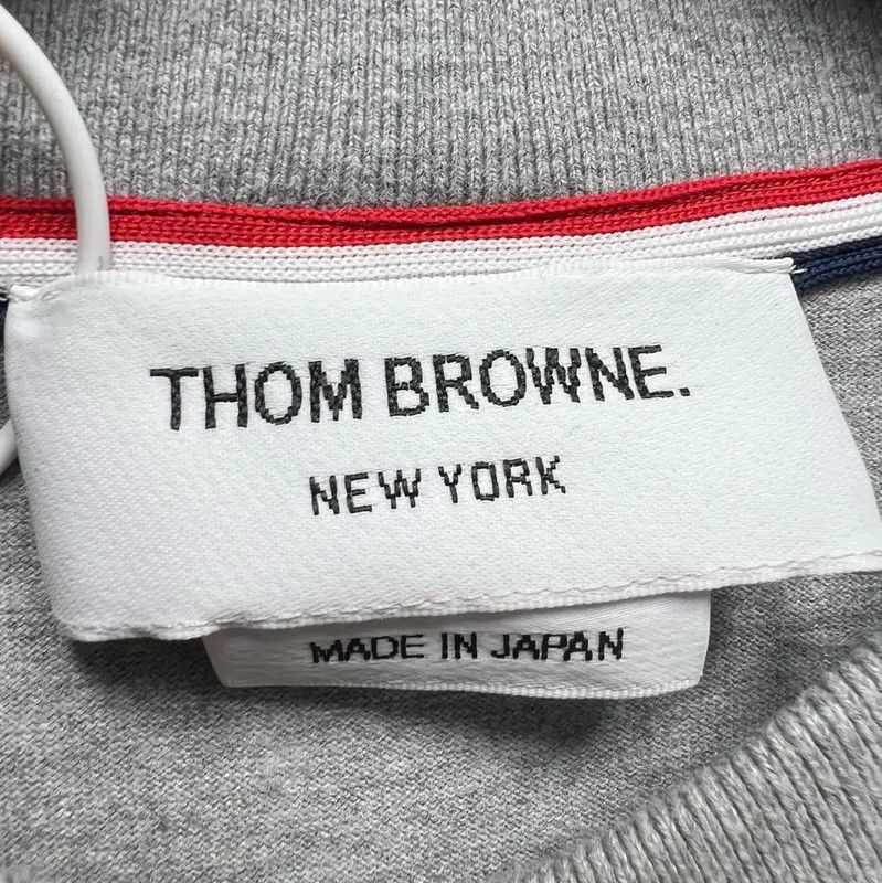 Thom Browne Thom Browne Gray Logo Long Sleeve Sweatshirt 0089 Size ONE SIZE - 3 Thumbnail