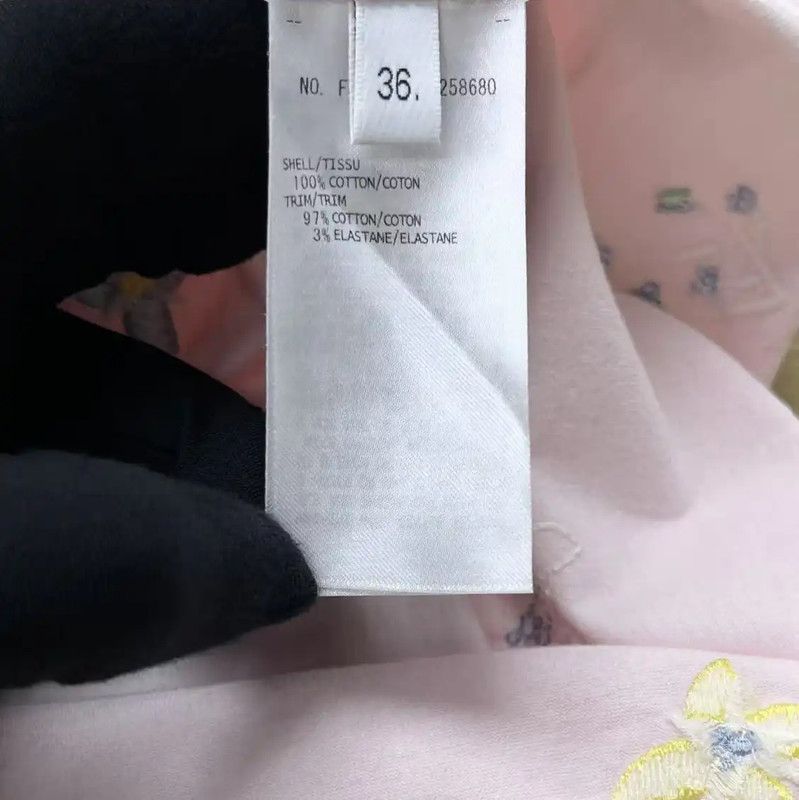 Thom Browne Thom Browne Pink Logo Short Sleeve T-Shirt 0089 Size S / US 4 / IT 40 - 4 Thumbnail