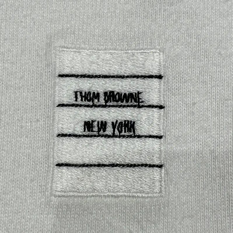 Thom Browne Thom Browne White Striped Summer T-Shirt 0089 Size S / US 4 / IT 40 - 4 Thumbnail