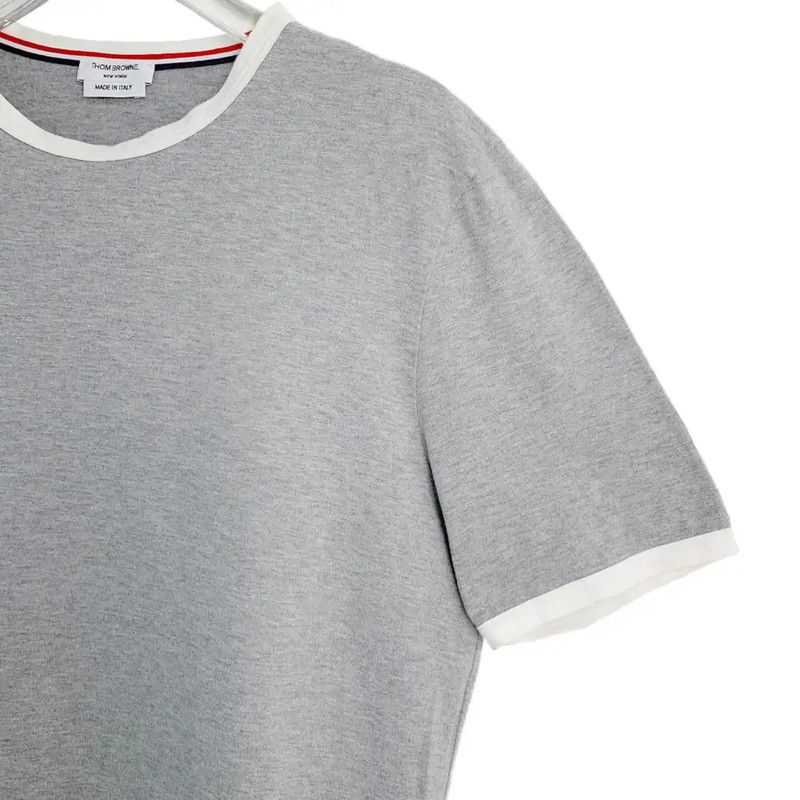 Thom Browne Thom Browne Gray Cotton Women's T-Shirt 0089 Size S / US 4 / IT 40 - 4 Thumbnail