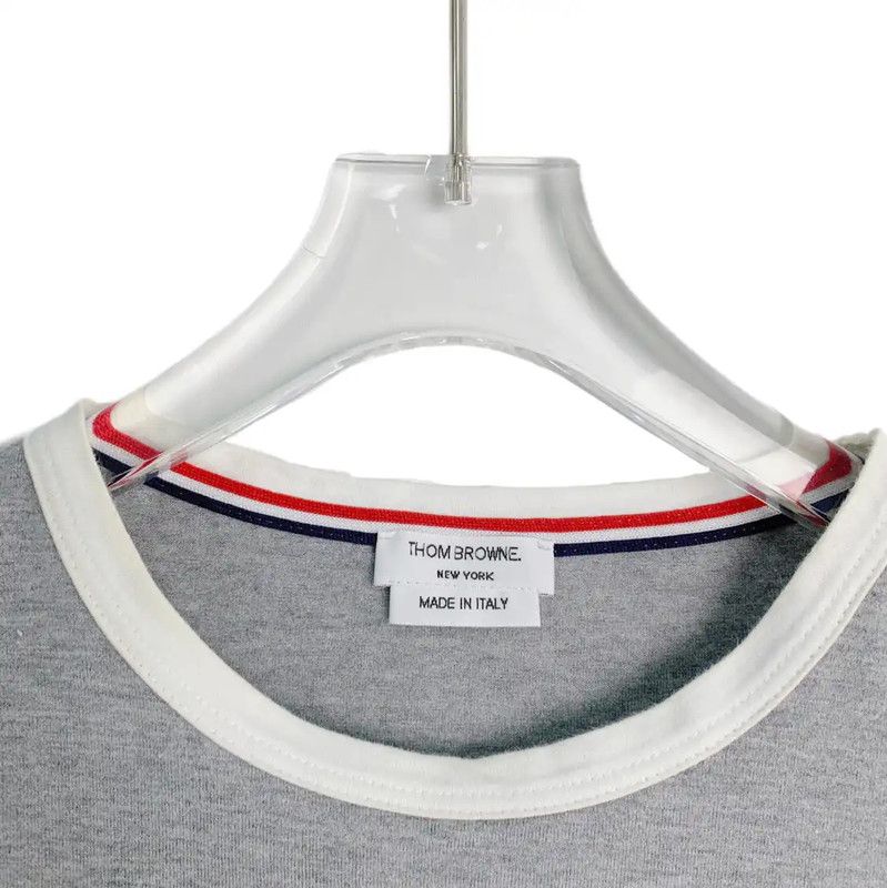 Thom Browne Thom Browne Gray Cotton Women's T-Shirt 0089 Size S / US 4 / IT 40 - 3 Thumbnail