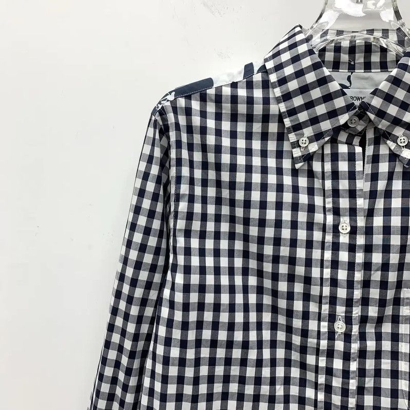 Thom Browne Thom Browne Color Block Cotton Shirt 0089 Size L / US 10 / IT 46 - 3 Thumbnail