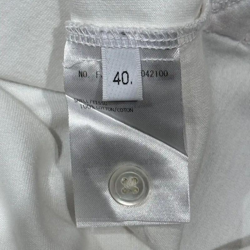 Thom Browne Thom Browne Women's Short Sleeve White T-Shirt 0089 Size S / US 4 / IT 40 - 4 Thumbnail