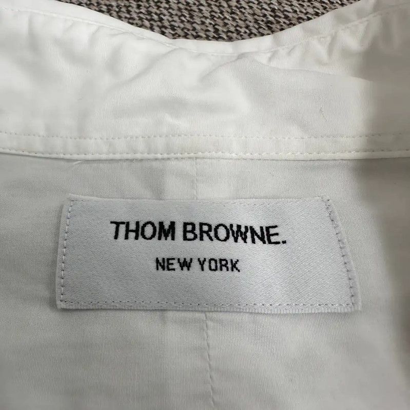 Thom Browne Thom Browne White Cotton Women's Shirt 0089 Size M / US 6-8 / IT 42-44 - 3 Thumbnail