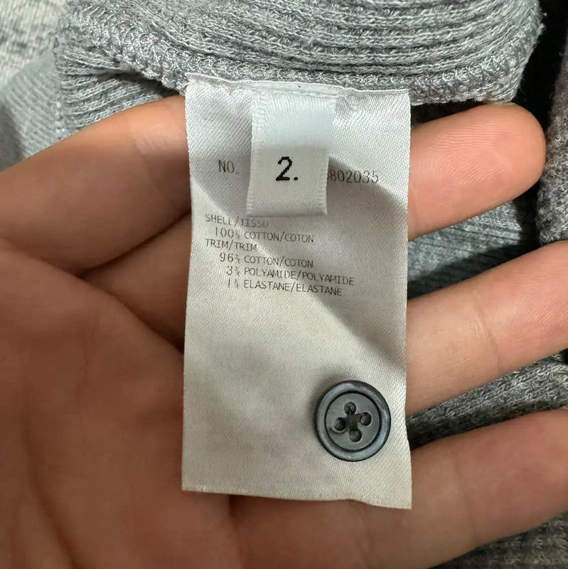Thom Browne Thom Browne Gray Striped Logo Casual Pants 0089 Size 23" - 4 Thumbnail