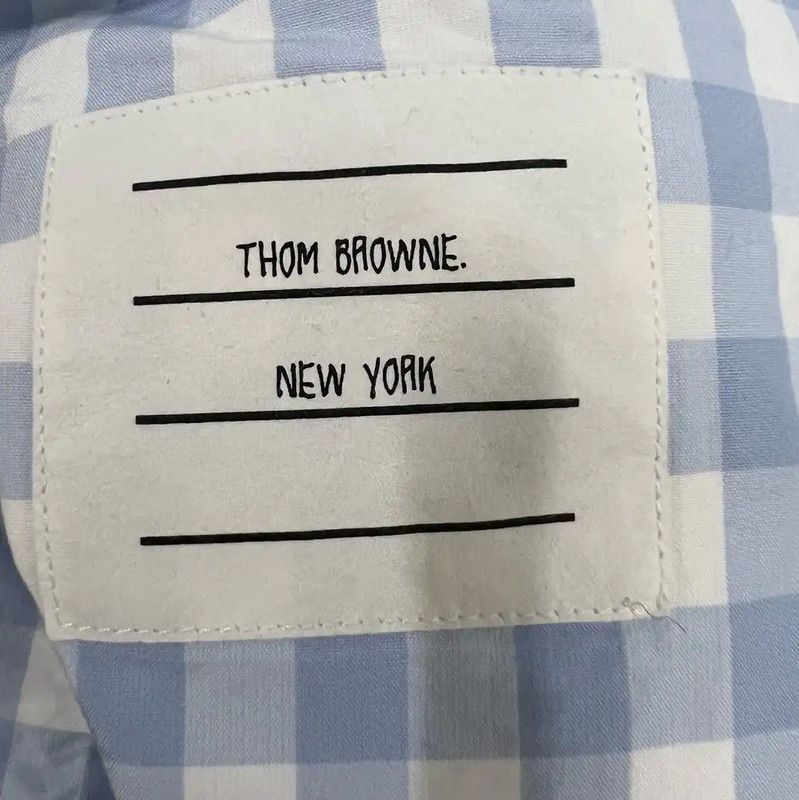 Thom Browne Thom Browne Blue Gingham Short Sleeve Shirt 0089 Size ONE SIZE - 2 Thumbnail