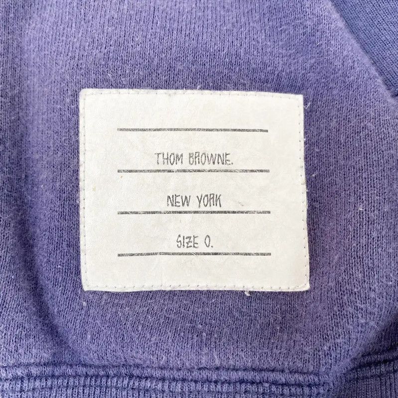 Thom Browne Thom Browne Blue Cotton Long Sleeve Hoodie 0089 Size XS / US 0-2 / IT 36-38 - 7 Thumbnail