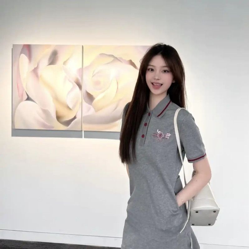 Thom Browne Thom Browne Gray Cotton Blend Short Dress 0089 Size M / US 6-8 / IT 42-44 - 7 Thumbnail