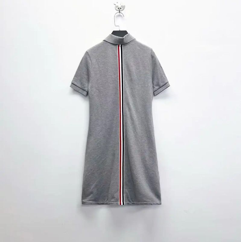 Thom Browne Thom Browne Gray Cotton Blend Short Dress 0089 Size M / US 6-8 / IT 42-44 - 2 Thumbnail