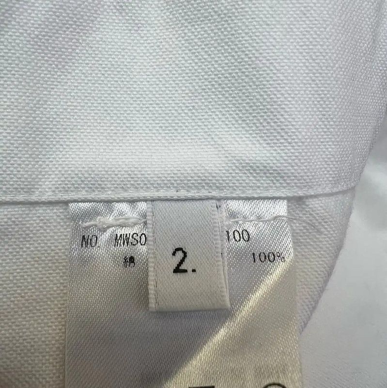 Thom Browne Thom Browne White Cotton Short Sleeve Shirt 0089 Size M / US 6-8 / IT 42-44 - 6 Thumbnail