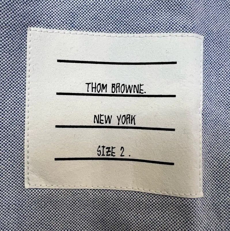 Thom Browne Thom Browne Blue Cotton Short Sleeve Shirt 0089 Size M / US 6-8 / IT 42-44 - 5 Thumbnail
