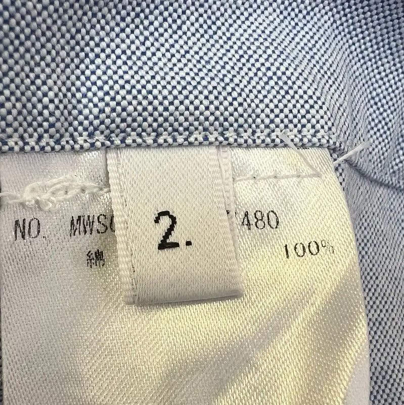 Thom Browne Thom Browne Blue Cotton Short Sleeve Shirt 0089 Size M / US 6-8 / IT 42-44 - 6 Thumbnail