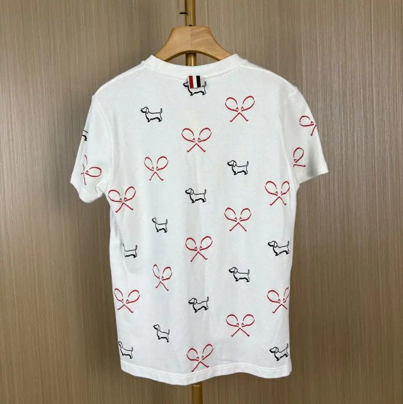 Thom Browne Thom Browne White Cotton Women's T-Shirt 0089 Size L / US 10 / IT 46 - 2 Thumbnail