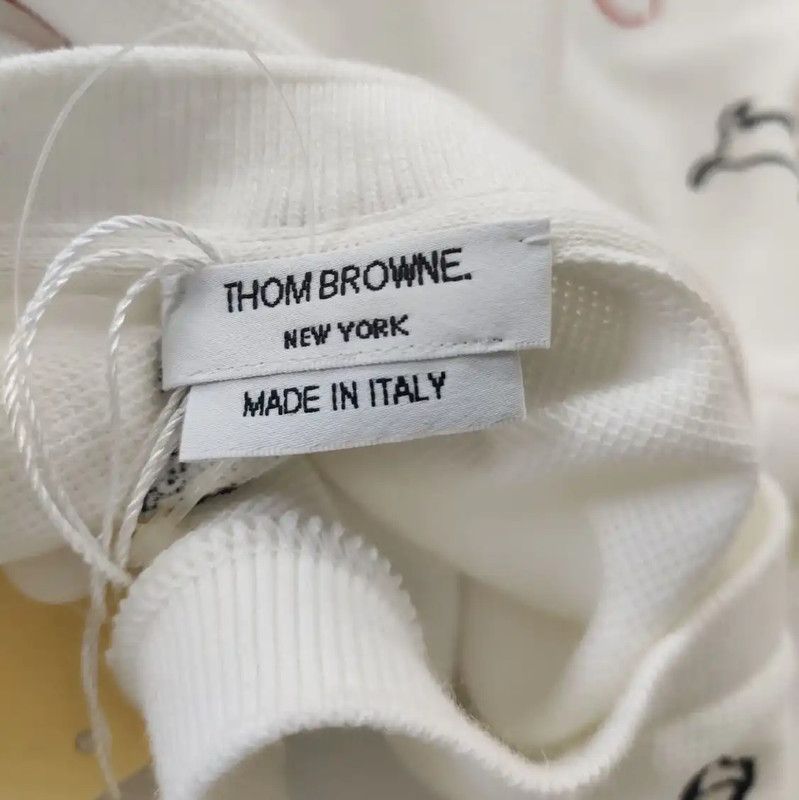Thom Browne Thom Browne White Cotton Women's T-Shirt 0089 Size L / US 10 / IT 46 - 3 Thumbnail