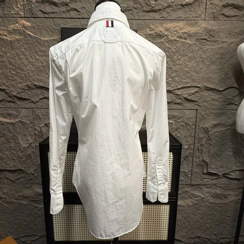 Thom Browne Thom Browne White Cotton Women's T-Shirt 0089 Size M / US 6-8 / IT 42-44 - 2 Thumbnail