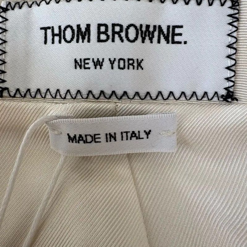 Thom Browne Thom Browne Summer Cream Wool Pencil Skirt 0089 Size 29" - 6 Thumbnail