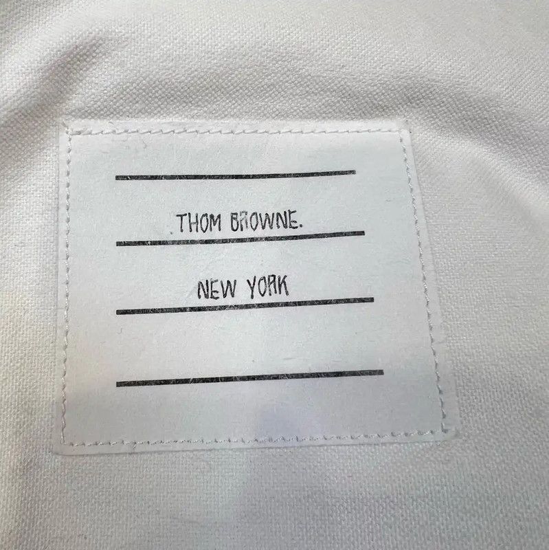 Thom Browne Thom Browne White Cotton Long Sleeve Shirt 0089 Size M / US 6-8 / IT 42-44 - 5 Thumbnail