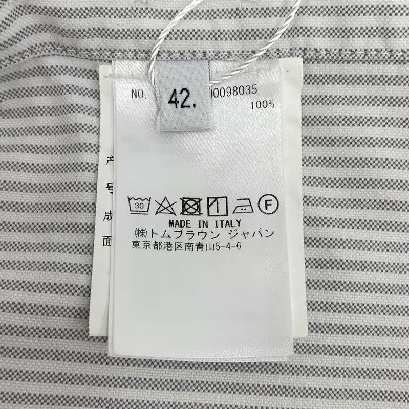 Thom Browne Thom Browne Striped Cotton Women's Shirt 0089 Size ONE SIZE - 7 Thumbnail