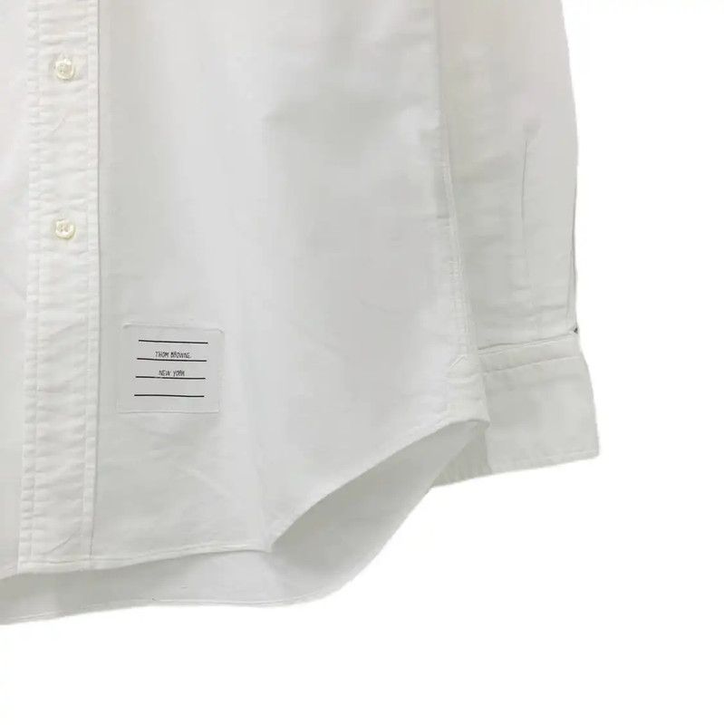 Thom Browne Thom Browne Women's Cotton White Shirt 0089 Size M / US 6-8 / IT 42-44 - 5 Thumbnail