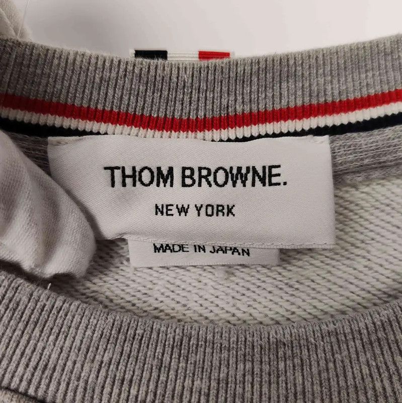 Thom Browne Thom Browne Gray Cotton Women's Sweatshirt 0089 Size M / US 6-8 / IT 42-44 - 3 Thumbnail