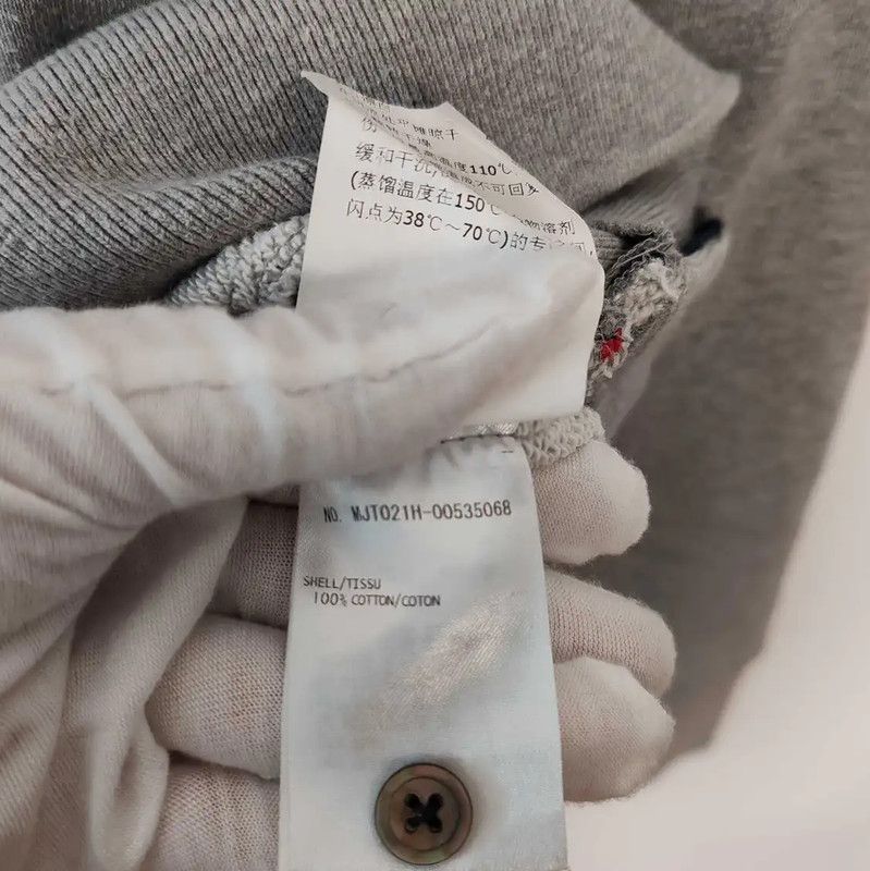 Thom Browne Thom Browne Gray Cotton Women's Sweatshirt 0089 Size M / US 6-8 / IT 42-44 - 5 Thumbnail
